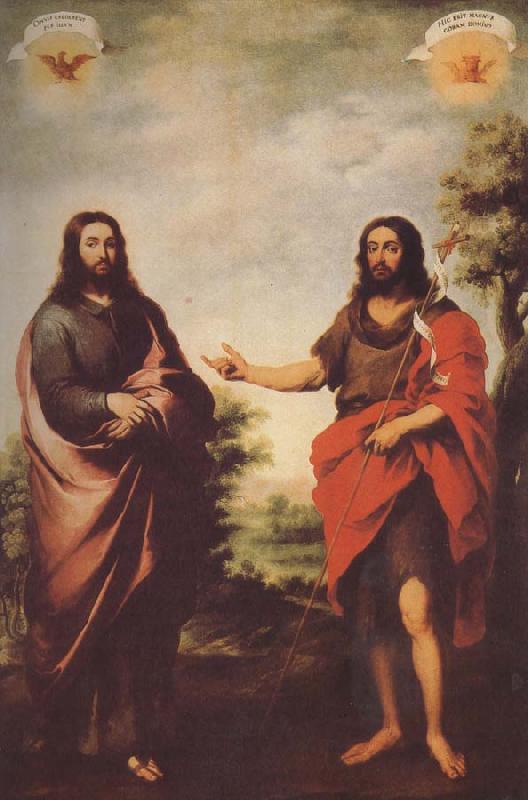 Bartolome Esteban Murillo John the Baptist to identify the Messiah